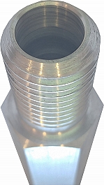 Наружная резьба шестигранных алюминиевых удлинителей для алмазной коронки Kern 1 1/4 UNC, 500 мм Наружная резьба шестигранных алюминиевых удлинителей для алмазной коронки Kern 1 1/4 UNC, 500 мм